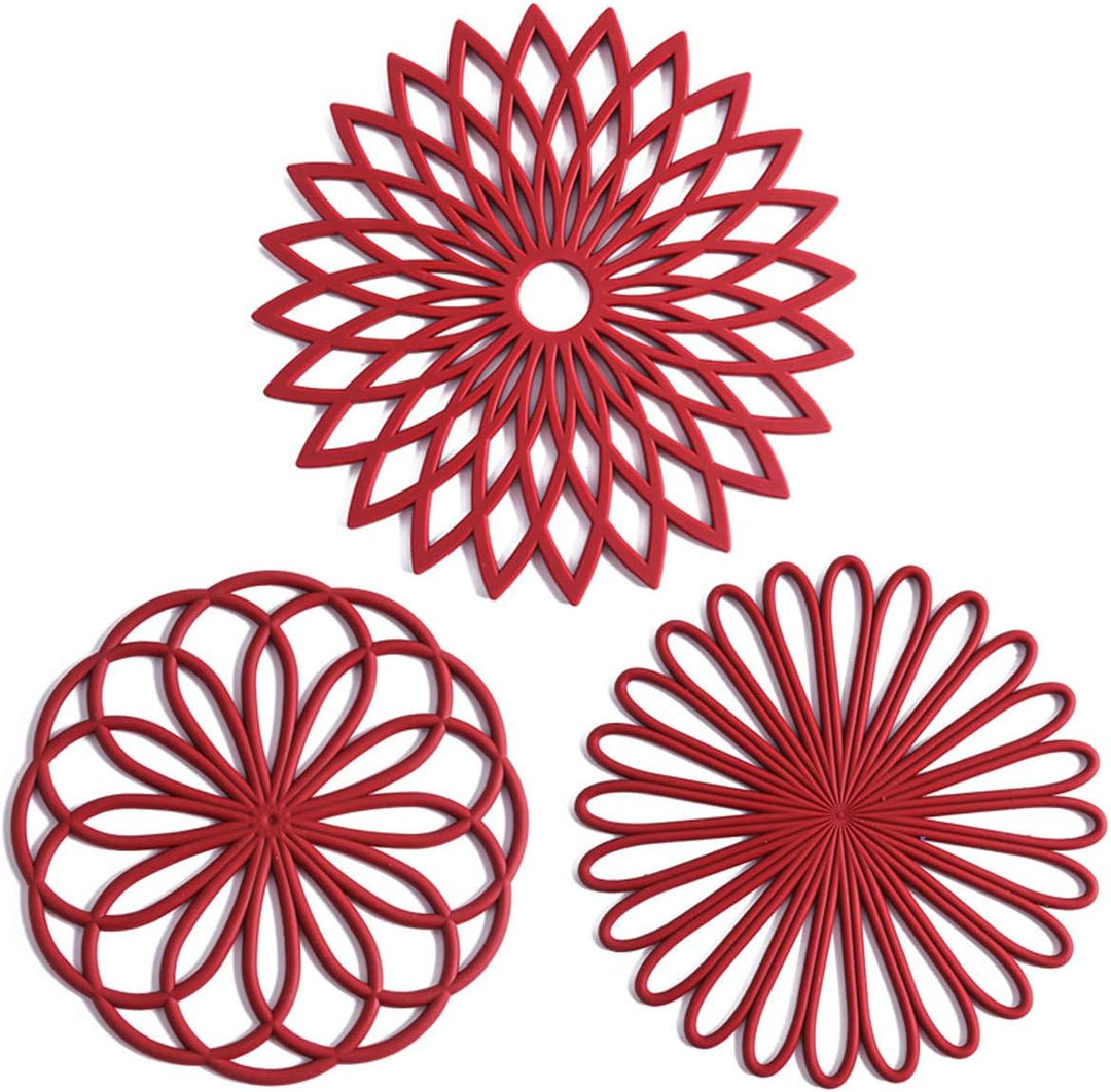 Untersetzer | Vielseitig Hitzebeständig Langlebig Silikon Rutschfest-Rot-Luzern Mode