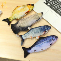 Katzenspielzeug | Fisch Beweglich Aufladbar 4 Stück USB Fit Gesundheit-Luzern Mode