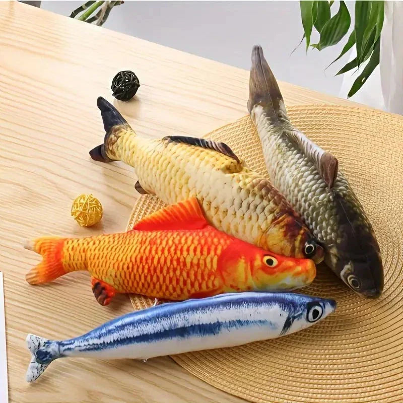 Katzenspielzeug | Fisch Beweglich Aufladbar 4 Stück USB Fit Gesundheit-Luzern Mode
