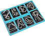 Metall-Puzzleringe | Herausfordernd | Interaktiv | Räumliches Denken | Langlebig-Blau-Luzern Mode
