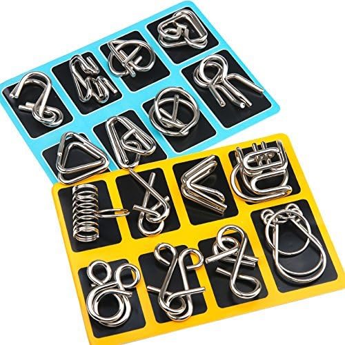 Metall-Puzzleringe | Herausfordernd | Interaktiv | Räumliches Denken | Langlebig-Luzern Mode