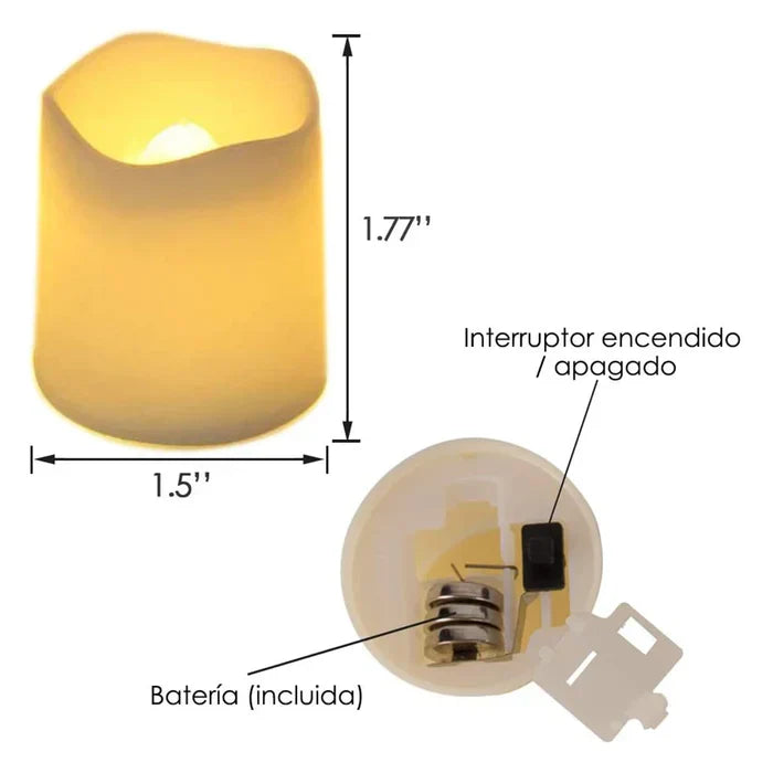 LED Kerzen | 24 Stück Stimmungsvolle Gemütlich Stilvoll Sicher Nachhaltig-Luzern Mode