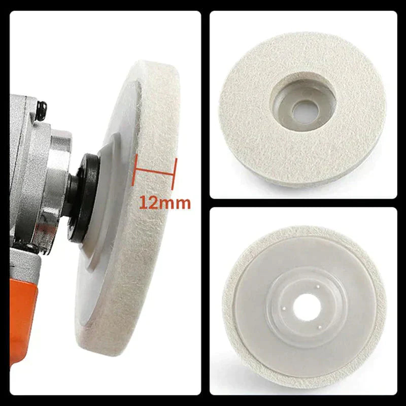 Polierpads-Set | 3-teilig | Wolle | Multifunktional | Effektiv-Luzern Mode