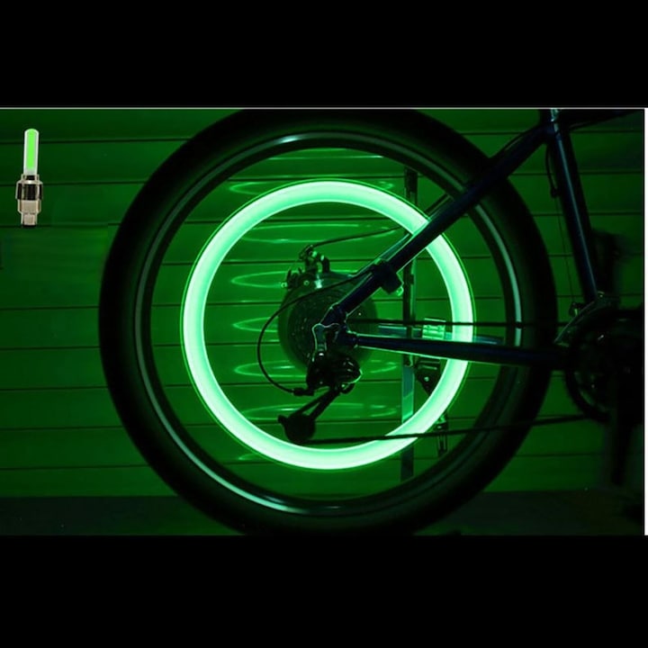Ventildeckel Set | Beleuchtet | 4 Stück | LED | Batterien | Universell-Luzern Mode