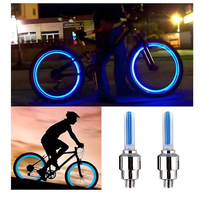 Ventildeckel Set | Beleuchtet | 4 Stück | LED | Batterien | Universell-Luzern Mode