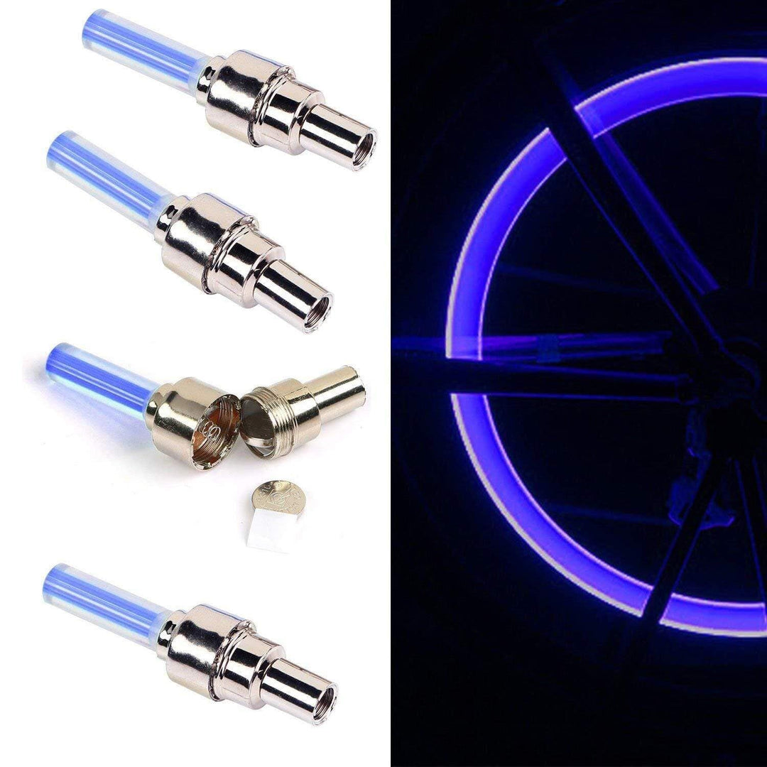 Ventildeckel Set | Beleuchtet | 4 Stück | LED | Batterien | Universell-Luzern Mode