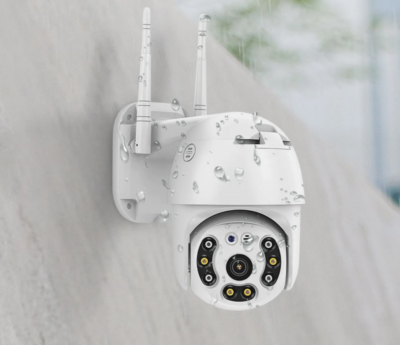 Überwachungskamera-Set | 4 Stück | WiFi | SD-Karte | App | Live-Luzern Mode