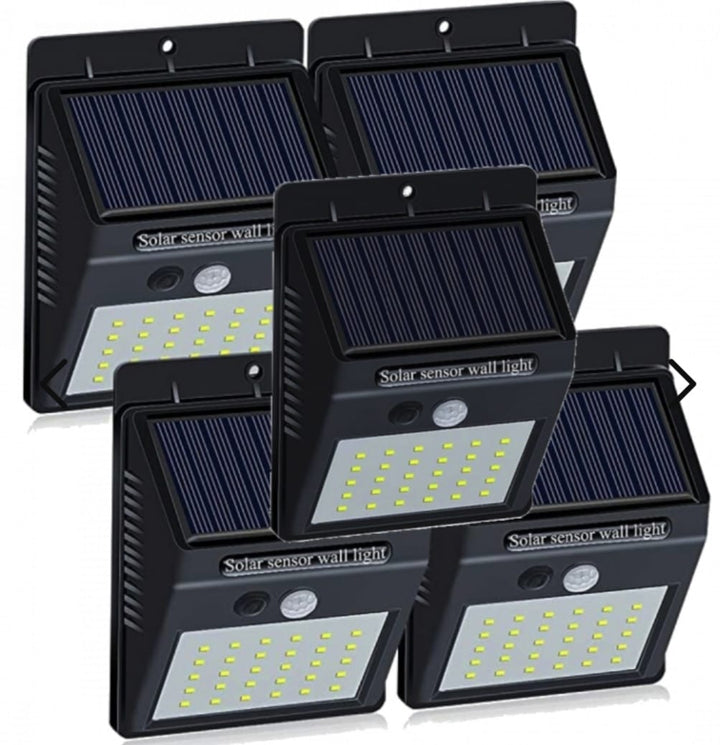 LED Außenlampen | Set von 5 | Solar | Nachhaltig | Hellig | Kompakt | IP65-Luzern Mode