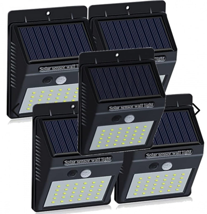 LED Außenlampen | Set von 5 | Solar | Nachhaltig | Hellig | Kompakt | IP65-Luzern Mode