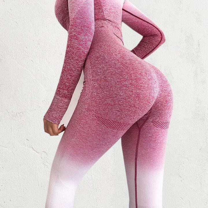 Damen Sport Leggings nahtlos - Perfekte Passform & Komfort-Rosa-S-Luzern Mode