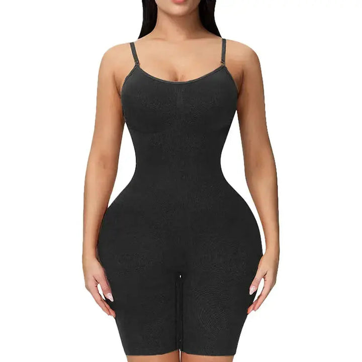 Bodysuit | Formend | Sanduhr | Ärmellos | Verstellbare Träger-Schwarz-S-Luzern Mode
