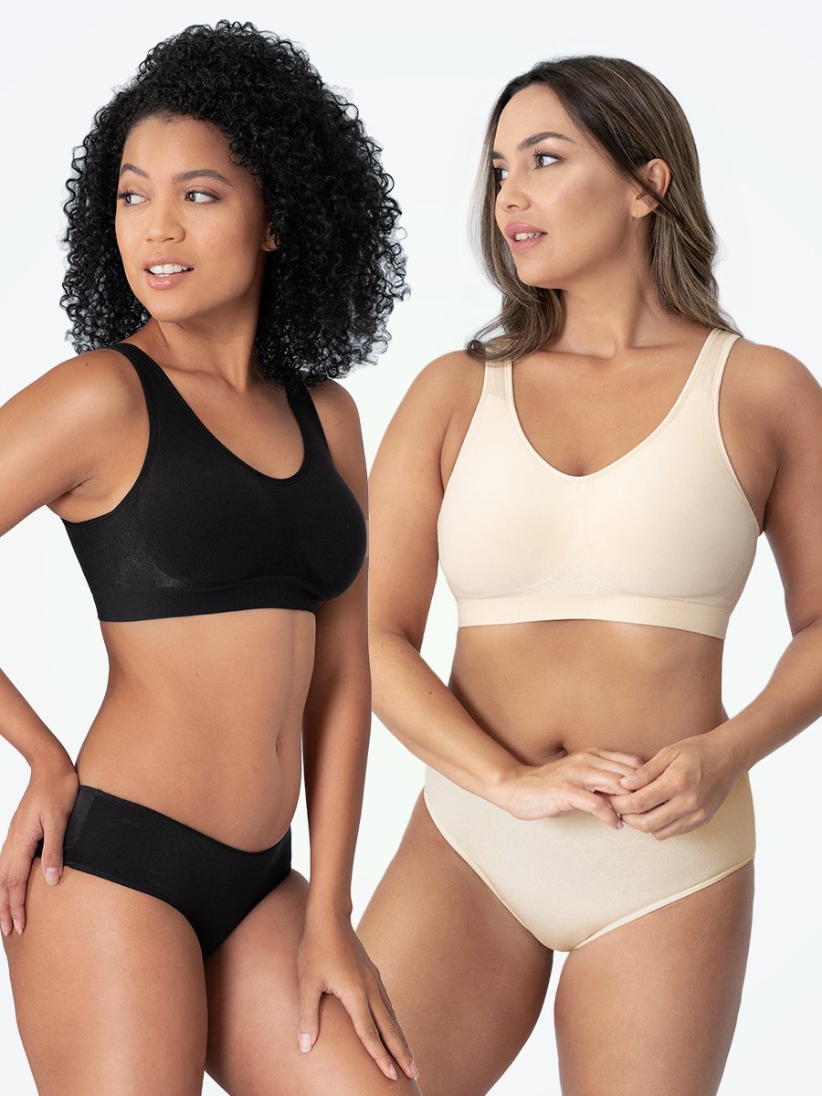 Shapewear Sport-BH | Nahtlos | Bügellos | Breite Träger | Halt-Luzern Mode