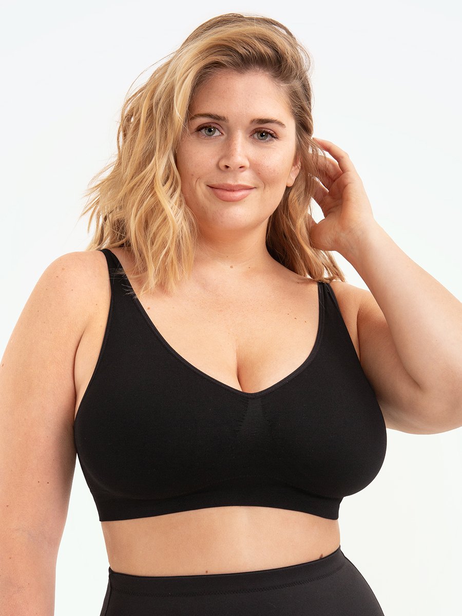Shapewear Sport-BH | Nahtlos | Bügellos | Breite Träger | Halt-Luzern Mode