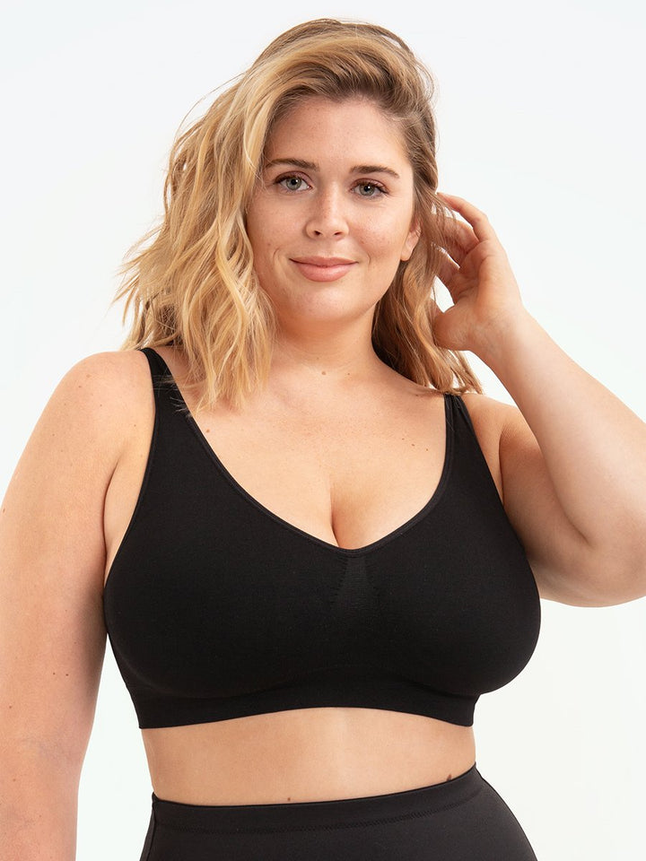 Shapewear Sport-BH | Nahtlos | Bügellos | Breite Träger | Halt-Luzern Mode