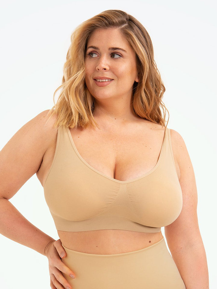 Shapewear Sport-BH | Nahtlos | Bügellos | Breite Träger | Halt-Luzern Mode