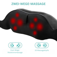 Shiatsu-Massagekissen | Infrarot Beruhigend PU-Leder Weich Komfortabel-Luzern Mode