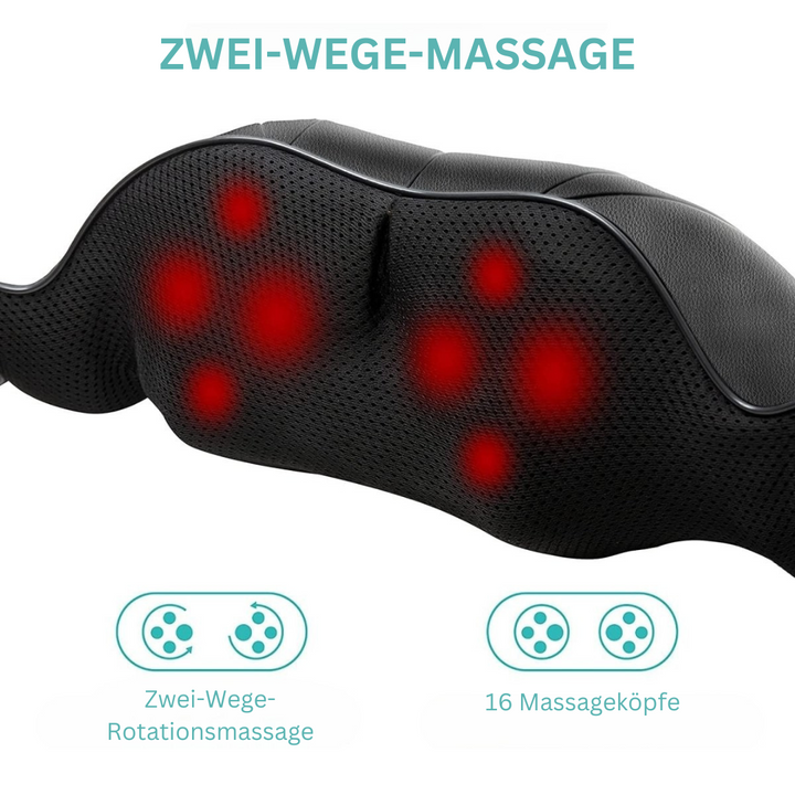 Shiatsu-Massagekissen | Infrarot Beruhigend PU-Leder Weich Komfortabel-Luzern Mode