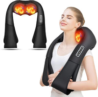 Shiatsu-Massagekissen | Infrarot Beruhigend PU-Leder Weich Komfortabel-Luzern Mode