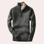 Herren Rollkragenpullover aus Strick für kalte Tage-Dunkelgrau-S-Luzern Mode