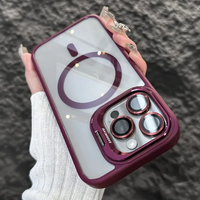 Stoßfeste magnetische Handytasche mit Glasschutz und Ständer