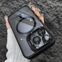 Stoßfeste magnetische Handytasche mit Glasschutz und Ständer