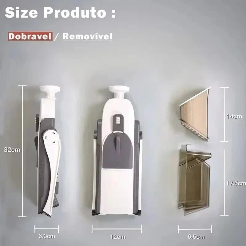 Gemüseschneider | Vielseitig Sicher 5-in-1 Langlebig VeggieChop Pro-Luzern Mode