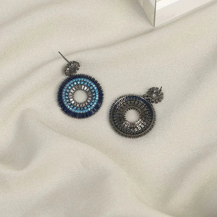 Böse-Auge-Ohrringe | Ohrstecker Einzigartig Silber Langlebig Stilvoll Blau-Luzern Mode