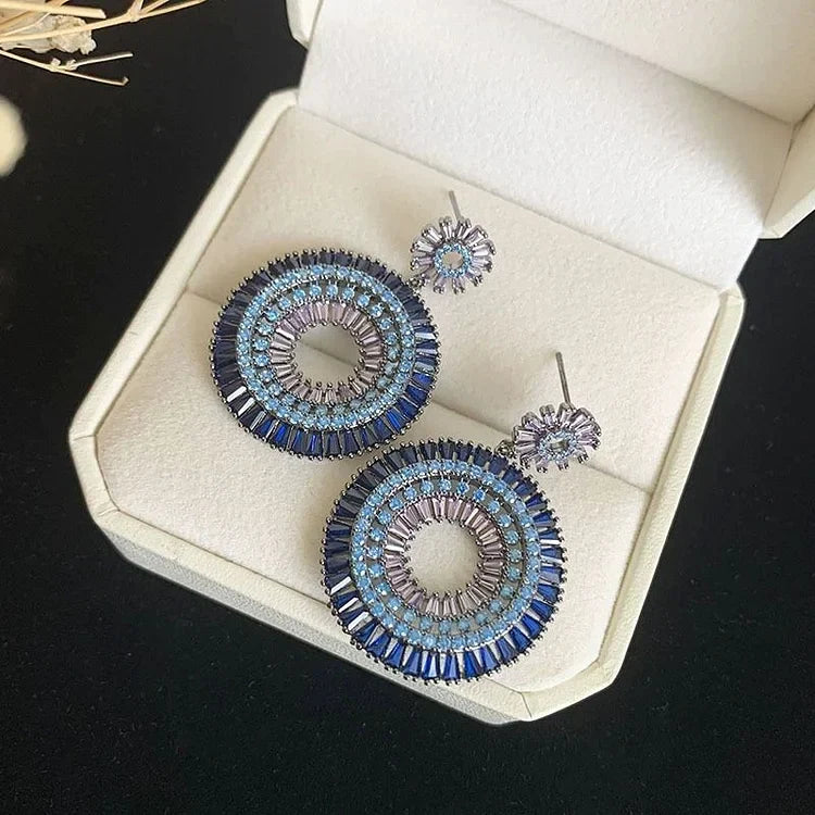 Böse-Auge-Ohrringe | Ohrstecker Einzigartig Silber Langlebig Stilvoll Blau-Luzern Mode