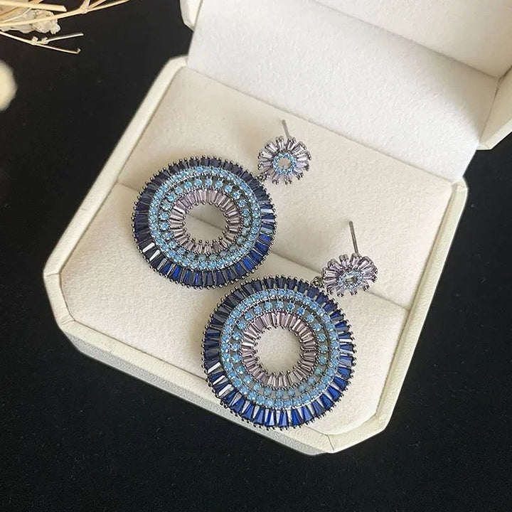Böse-Auge-Ohrringe | Ohrstecker Einzigartig Silber Langlebig Stilvoll Blau-Luzern Mode