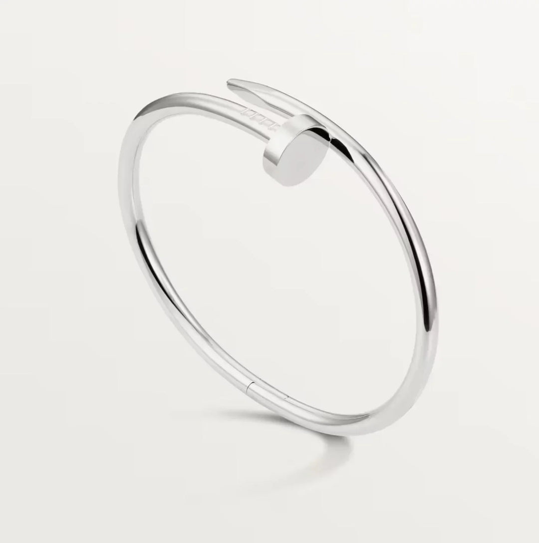Silberne Armbanduhr | Offene Cuff | Einheitsgröße | Jeans | Nachhaltig | Unisex-Luzern Mode
