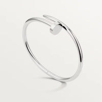 Silberne Armbanduhr | Offene Cuff | Einheitsgröße | Jeans | Nachhaltig | Unisex-Luzern Mode