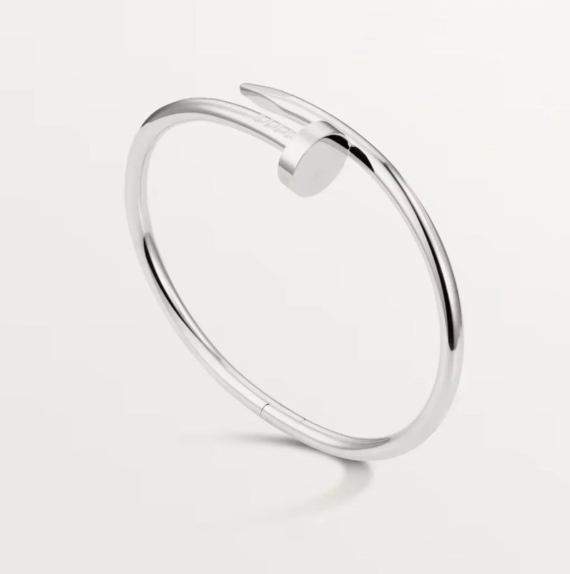 Silberne Armbanduhr | Offene Cuff | Einheitsgröße | Jeans | Nachhaltig | Unisex-Luzern Mode