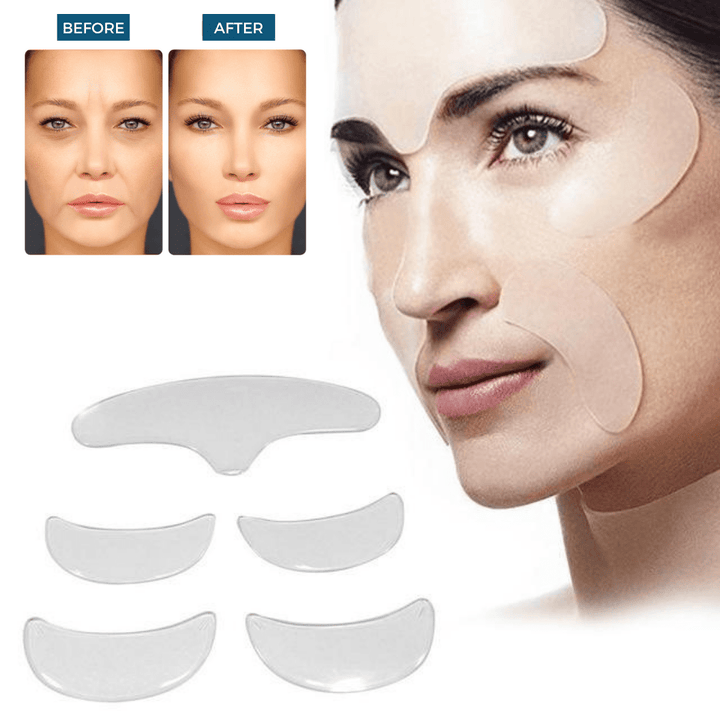 Anti-Aging Haut-Patches | Silikon | W Wiederverwendbar | Effektiv | Sanft-Luzern Mode