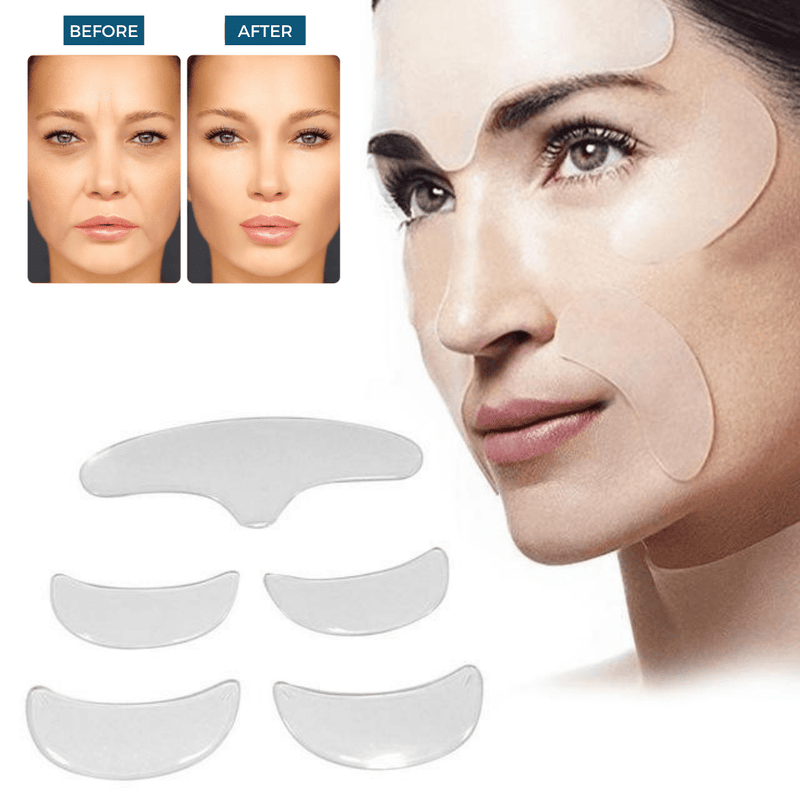 Anti-Aging Haut-Patches | Silikon | W Wiederverwendbar | Effektiv | Sanft-Luzern Mode