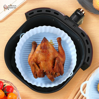 Silikon-Airfryer-Korb | Blau Langlebig Sicher Wiederverwendbar 18 cm-Luzern Mode