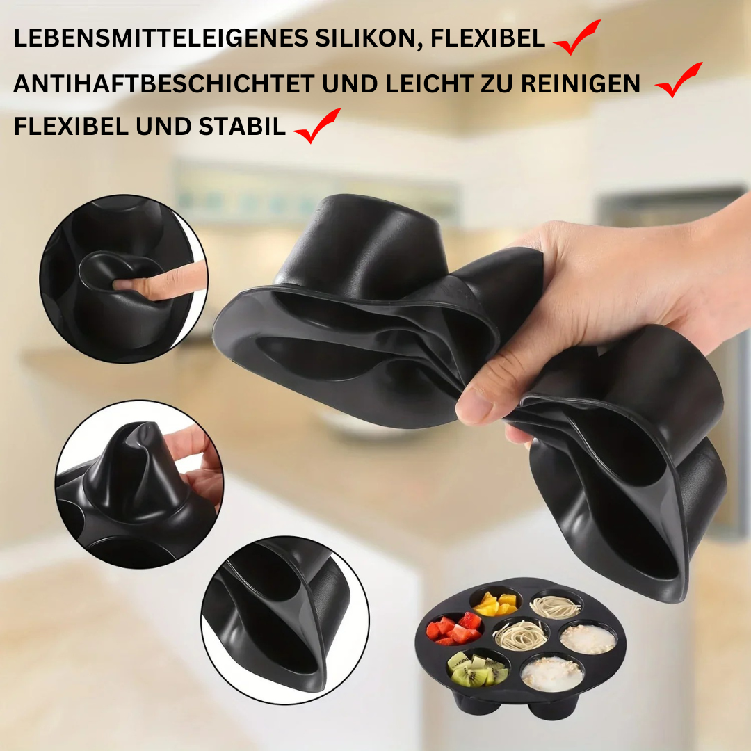 Airfryer-Muffinform | Silikon Langlebig Flexibel Hitzebeständig Backen-Luzern Mode