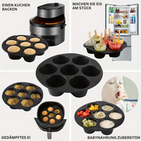 Airfryer-Muffinform | Silikon Langlebig Flexibel Hitzebeständig Backen-Luzern Mode