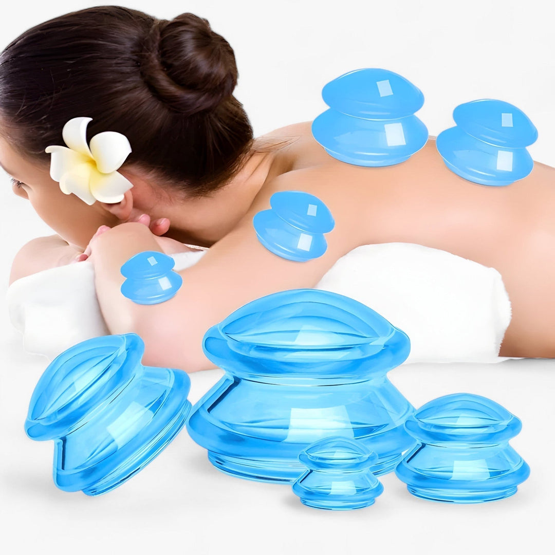 Cupping-Therapie-Set | 4-teilig Silikon Langlebig Einfach Verjüngend-Luzern Mode