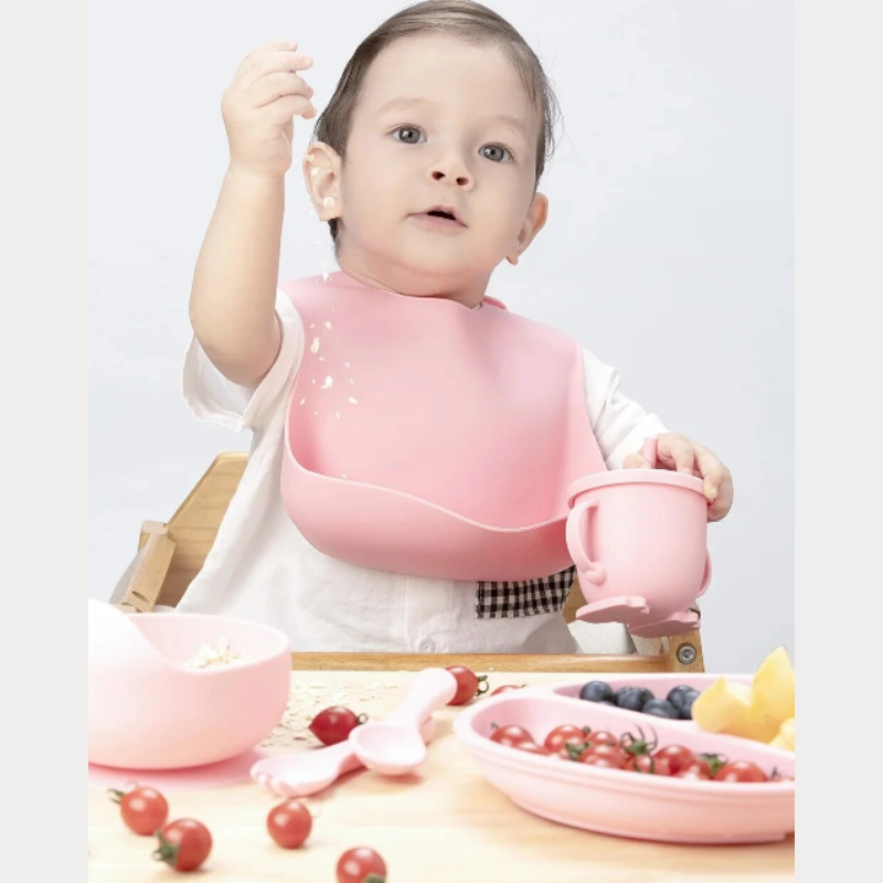Baby-Essgeschirr | 8-teilig – Silikon – Langlebig – Lernfördernd – Praktisch – Vielseitig-Luzern Mode