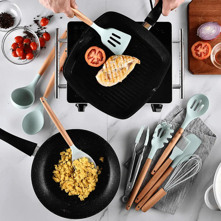 Küchenutensilien-Set | Silikon Langlebig Stilvoll Vielseitig 12-teilig-Luzern Mode