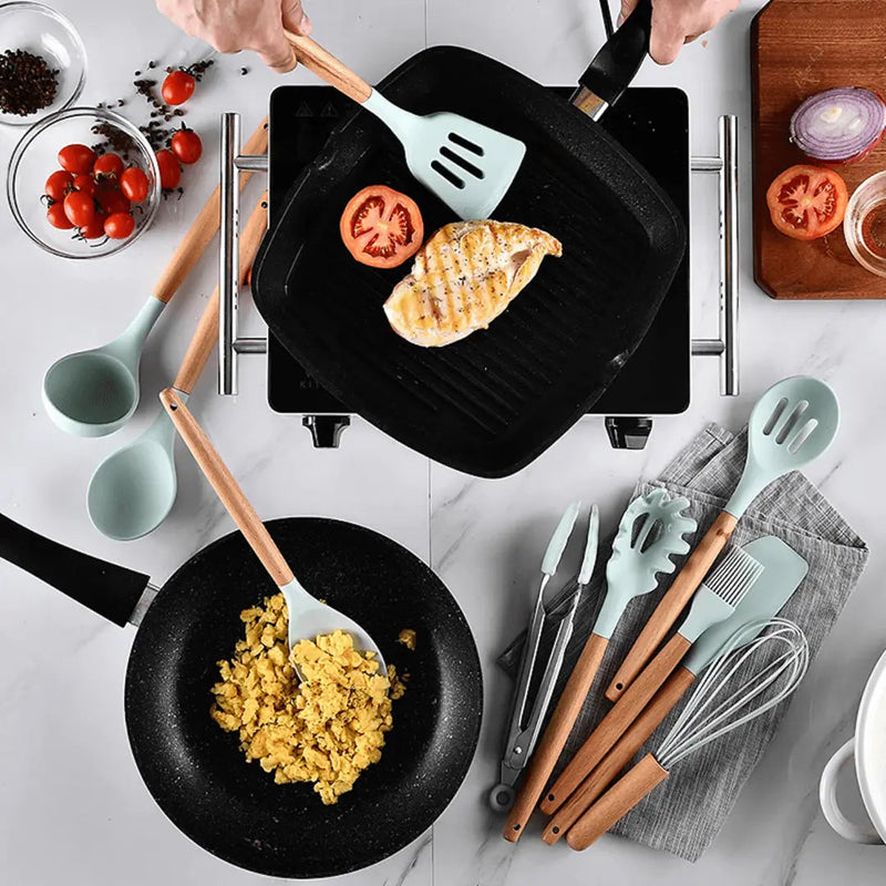 Küchenutensilien-Set | Silikon Langlebig Stilvoll Vielseitig 12-teilig-Luzern Mode