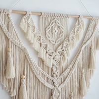 Makramee Wanddekoration | Handgeknüpft | Skandinavisch | Boho | Quasten-Luzern Mode