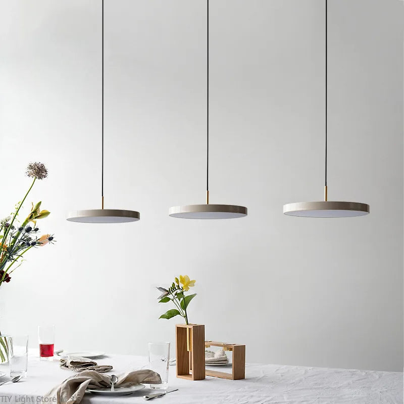 Hängelampe | Skandinavisch | Minimalistisch | Rund | Metall | Glas-Luzern Mode