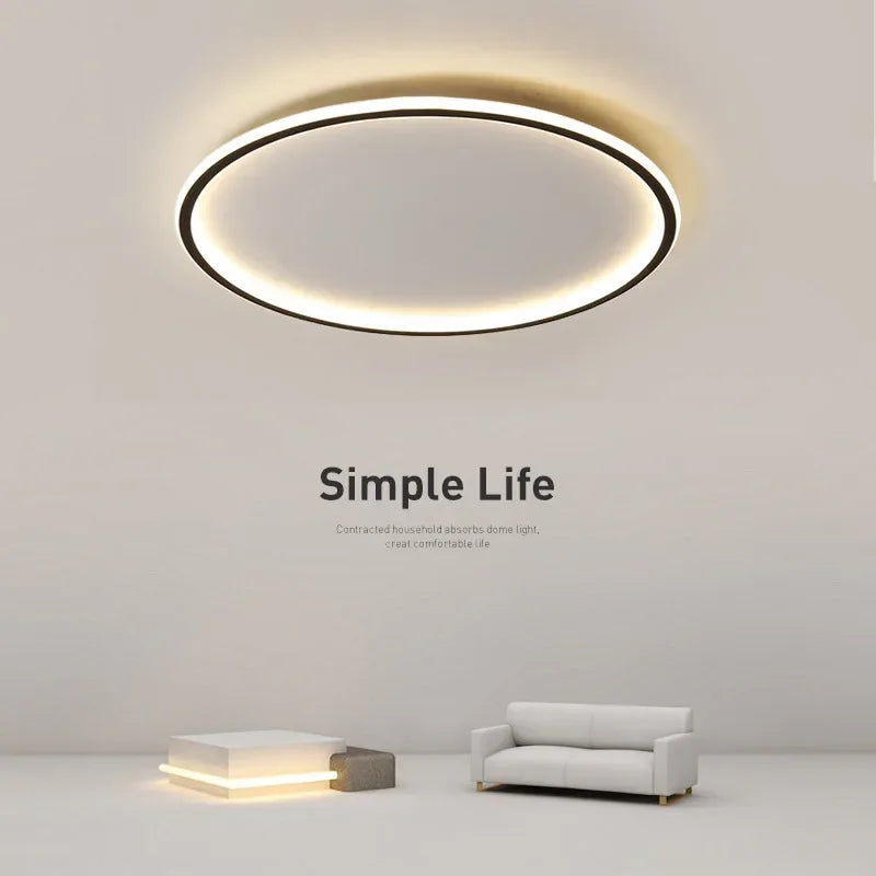 Runde Deckenleuchte | Skandinavisch Modern Stilvoll Vielseitig LED-Luzern Mode
