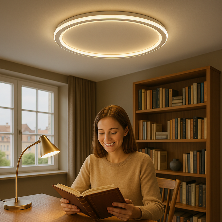 Runde Deckenleuchte | Skandinavisch Modern Stilvoll Vielseitig LED-Luzern Mode