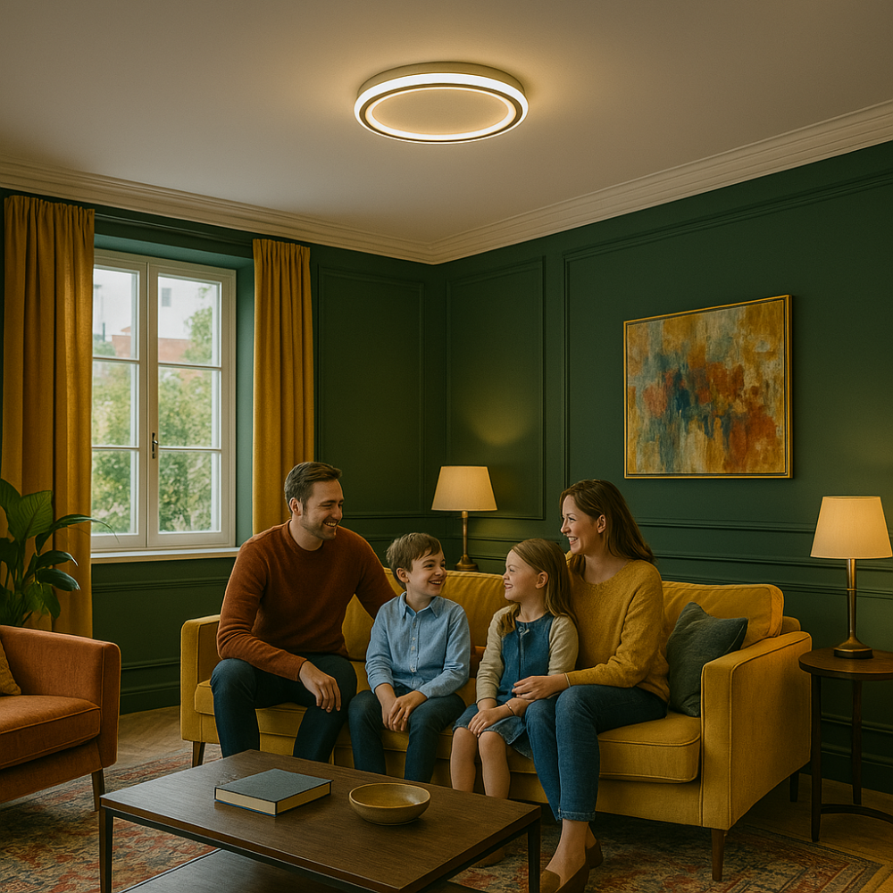 Runde Deckenleuchte | Skandinavisch Modern Stilvoll Vielseitig LED-Luzern Mode