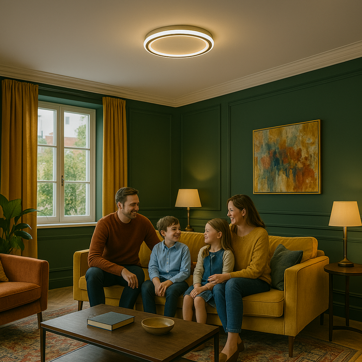 Runde Deckenleuchte | Skandinavisch Modern Stilvoll Vielseitig LED-Luzern Mode