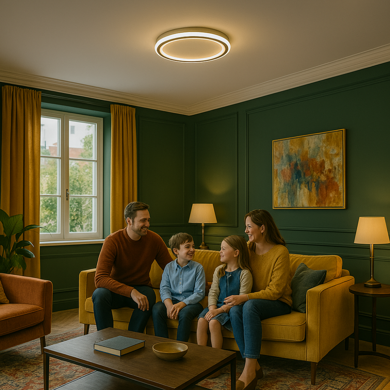 Runde Deckenleuchte | Skandinavisch Modern Stilvoll Vielseitig LED-Luzern Mode