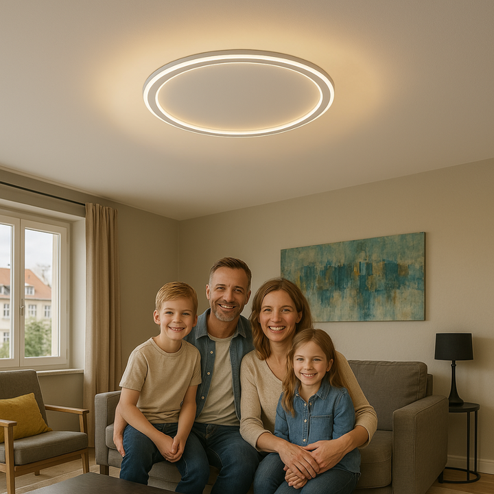 Runde Deckenleuchte | Skandinavisch Modern Stilvoll Vielseitig LED-Luzern Mode