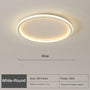 Runde Deckenleuchte | Skandinavisch Modern Stilvoll Vielseitig LED-30cm Weiß-Naturweiß (kein RC)-Luzern Mode